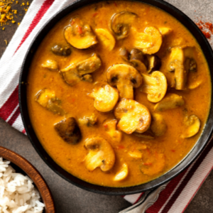 Curry de cogumelos e legumes: Saborosa receita vegetariana